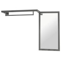 WANDGARDEROBE  in Anthrazit  - Anthrazit, Design, Glas/Metall (108/75/26cm)