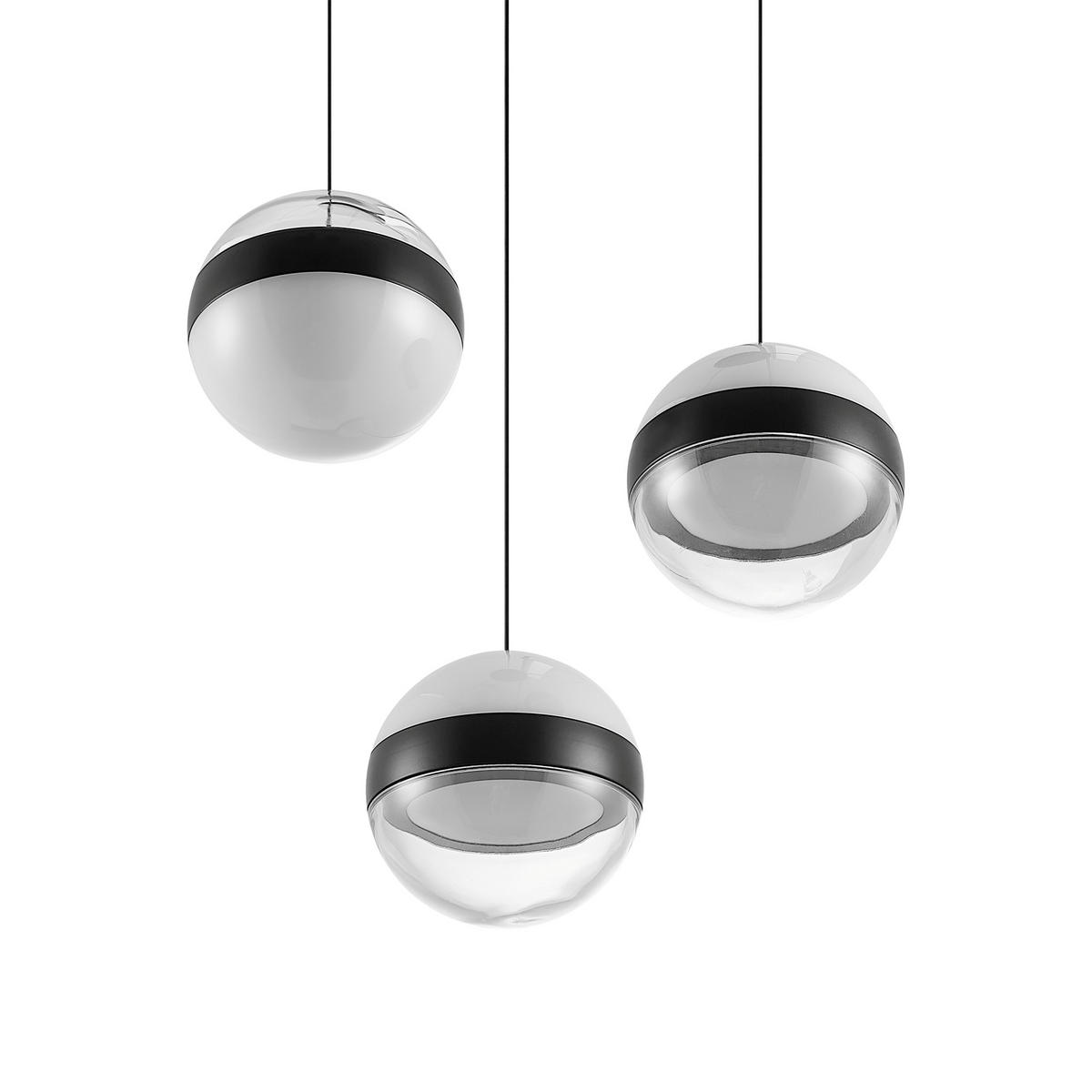 LED-HÄNGELEUCHTE Bedford 30/150 cm   - Klar/Schwarz, Design, Kunststoff/Metall (30/150cm) - Novel