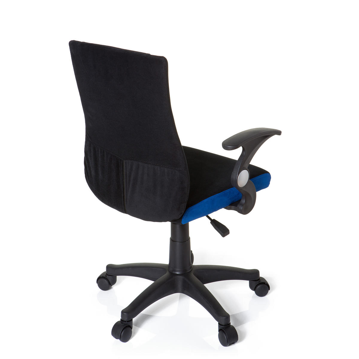 OTOČNÁ ŽIDLE PRO MLÁDEŽ, modrá, černá - modrá/černá, Basics, plast (50/87-97/40cm) - MID.YOU