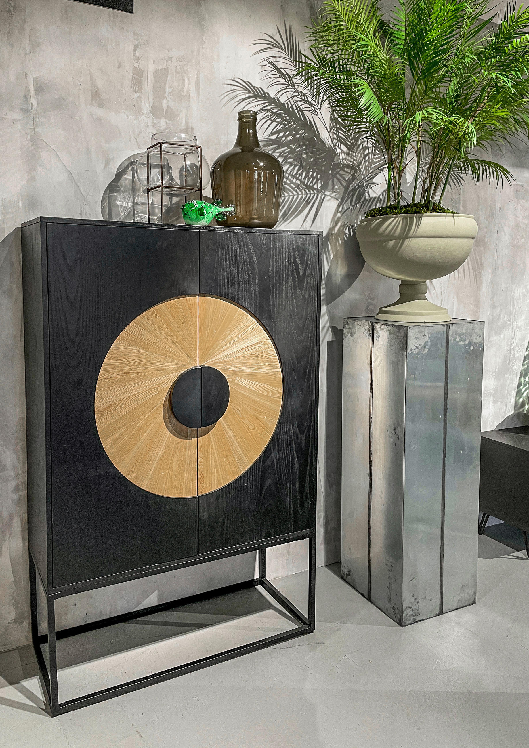 HIGHBOARD  in 100/156/40 cm  - Schwarz/Braun, Design, Holz/Holzwerkstoff (100/156/40cm) - Landscape