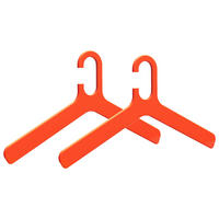 KLEIDERBÜGELSET 2-TEILIG 43 cm Kunststoff  - Orange, Basics, Kunststoff (43cm)