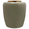 VASE  - Goldfarben/Mintgrün, Trend, Metall (34/34/36.5cm) - Kayoom