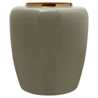 VASE  - Goldfarben/Mintgrün, Trend, Metall (34/34/36.5cm) - Kayoom