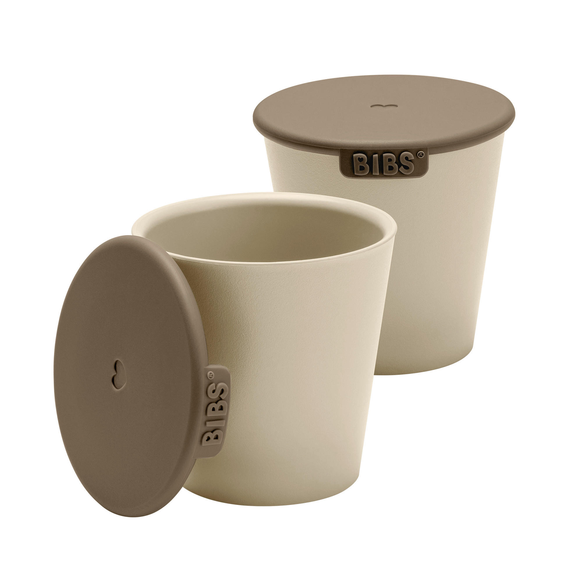 KINDERBECHER  - Beige, Design, Kunststoff (7,7/16,6/7,8cm)