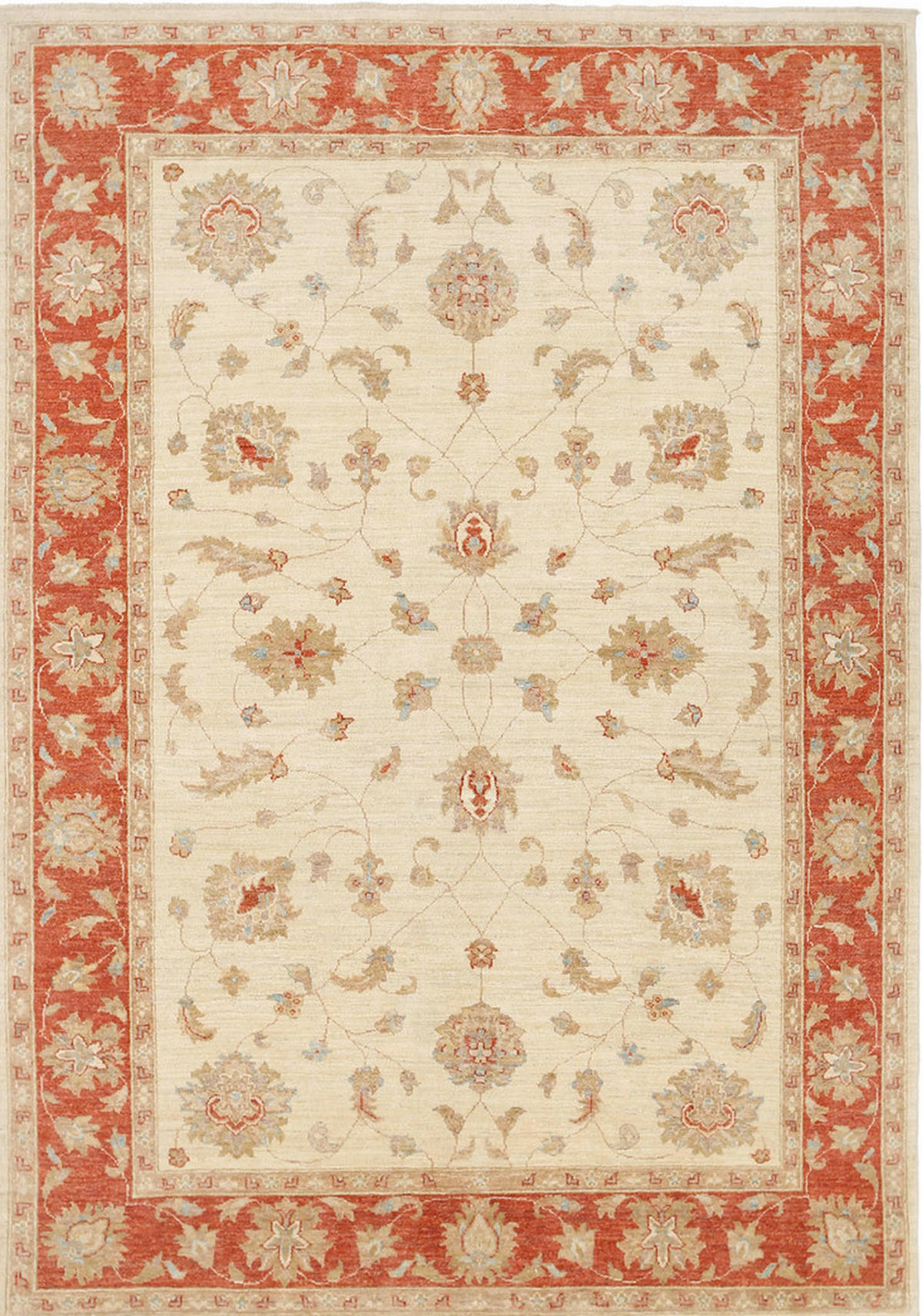 ORIJENTALNI TEPIH  crvena, bež     - bež/crvena, Konvencionalno, tekstil (85/125cm)
