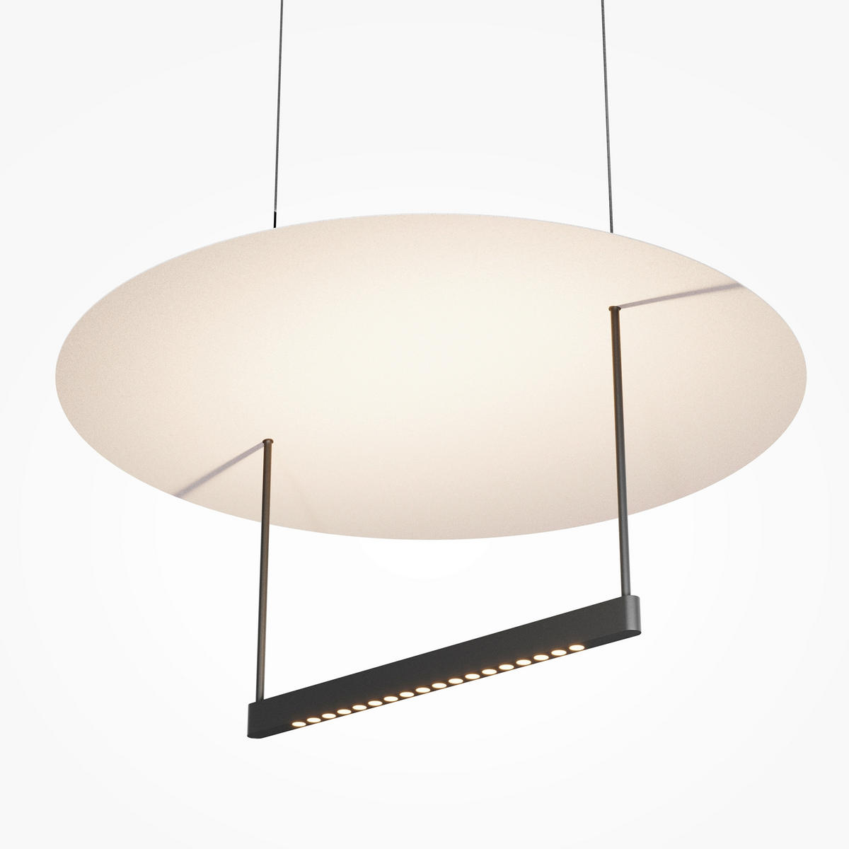 PENDELLAMPA Ambience 60/334.6 cm  - vit/svart, Design, metall (60/334.6cm) - MAYTONI