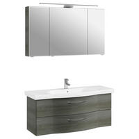 BADEZIMMER 3-teilig  in 122 cm  - Chromfarben/Graphitfarben, KONVENTIONELL, Glas/Keramik (122cm) - Pelipal