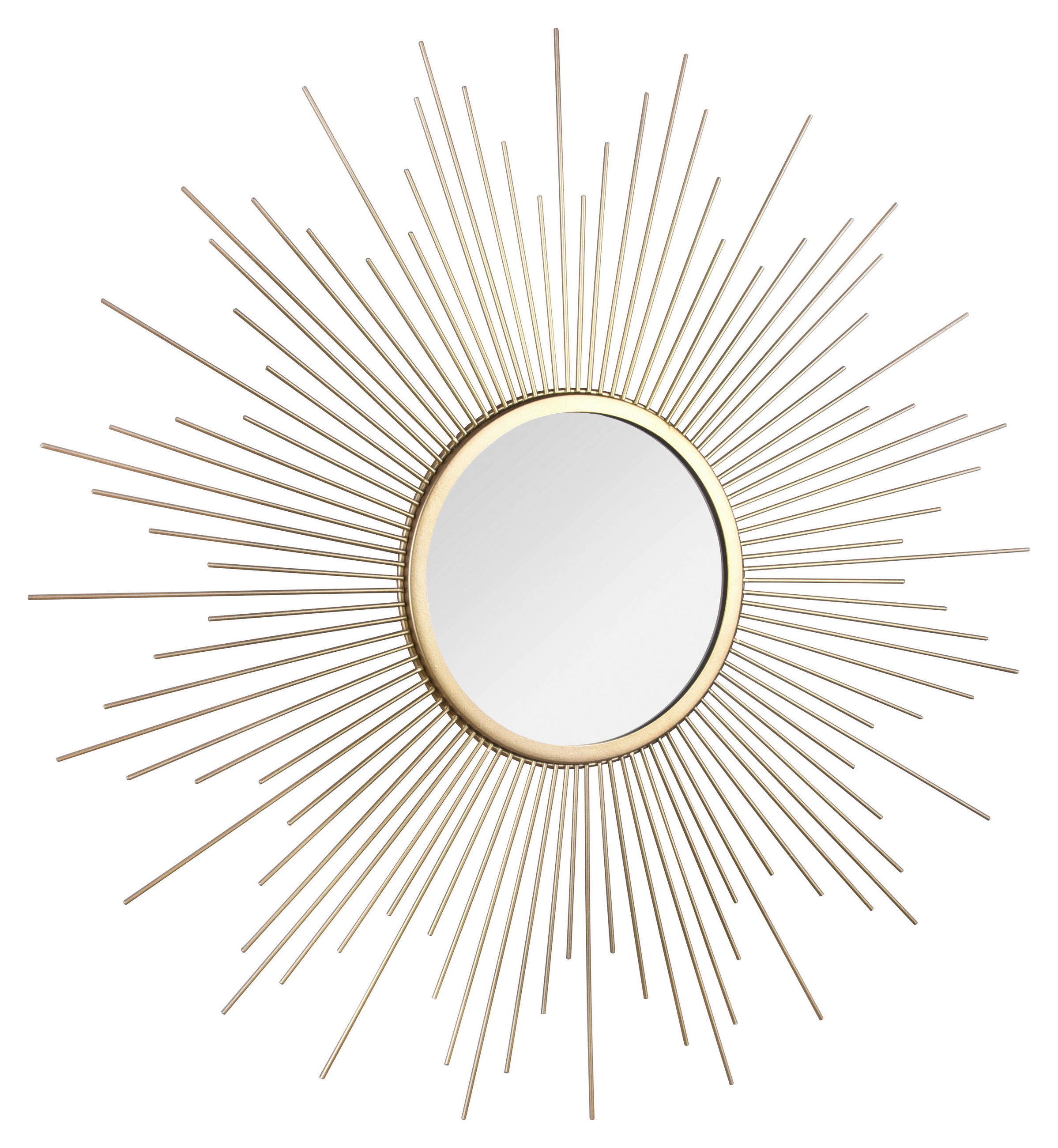 WANDSPIEGEL 60/60/1 cm    - Goldfarben, LIFESTYLE, Glas/Metall (60/60/1cm)