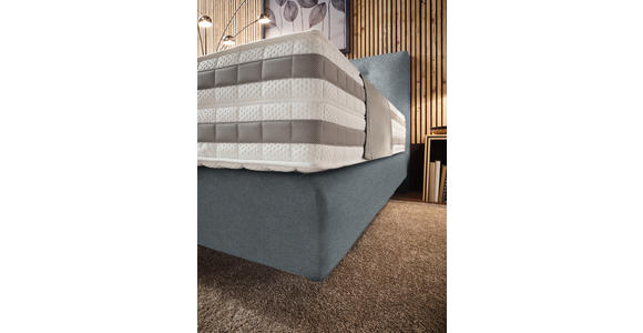 BOXSPRINGBETT 160/200 cm  in Grau  - Grau, KONVENTIONELL, Holz/Textil (160/200cm) - Dieter Knoll