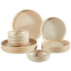 TAFELSERVICE Sandfarben 12-teilig  - Sandfarben, Trend, Keramik (43/40/37cm) - Creatable