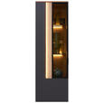 HÄNGEVITRINE in Anthrazit, Eichefarben   - Eichefarben/Anthrazit, Design, Glas/Holzwerkstoff (45,6/139,4/36cm) - Dieter Knoll