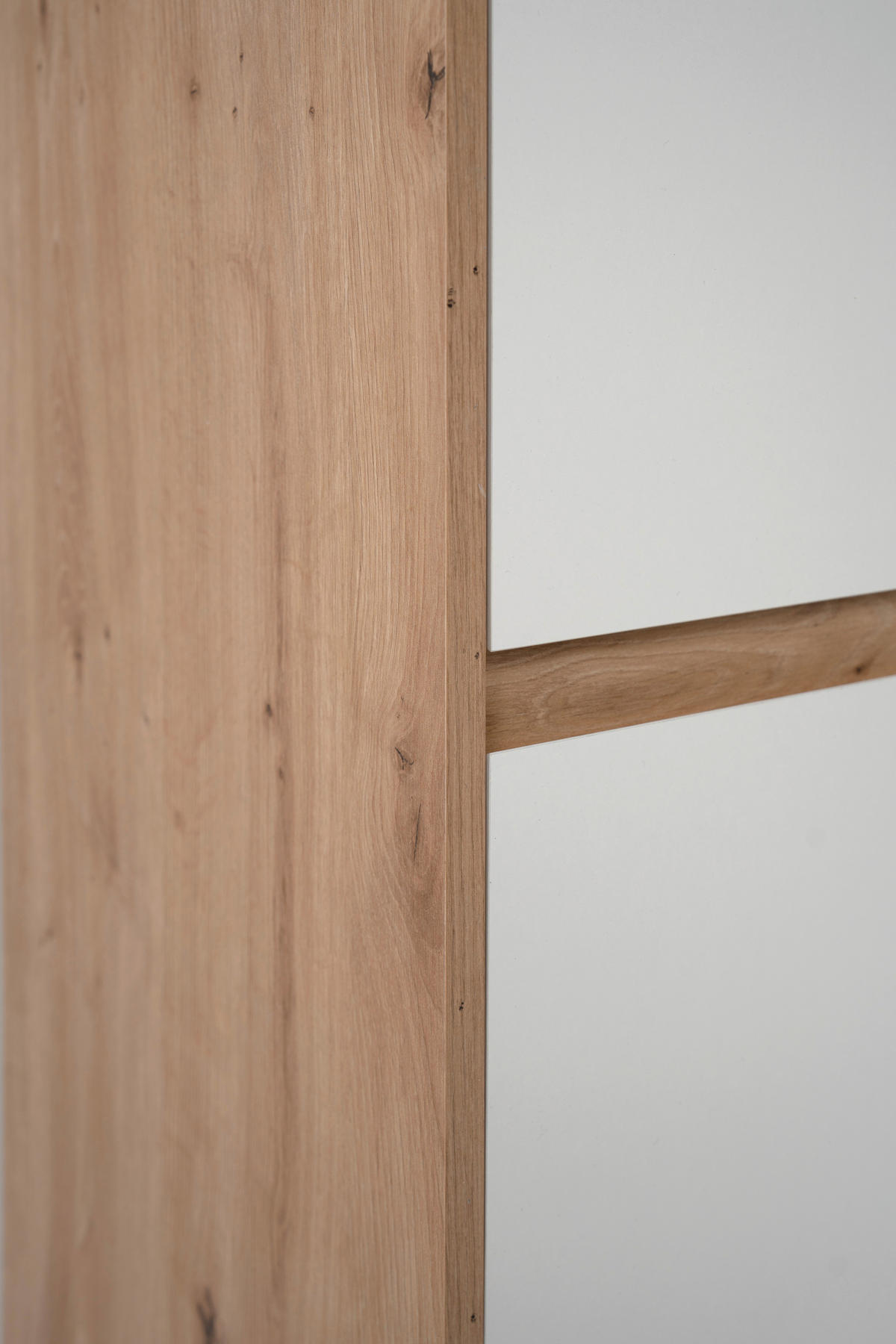 KOMODA   101,5/139,5/40 cm   hrast Artisan, bijela visoki sjaj  - hrast Artisan/bijela visoki sjaj, Trend, drvni materijal (101,5/139,5/40cm) - MID.YOU