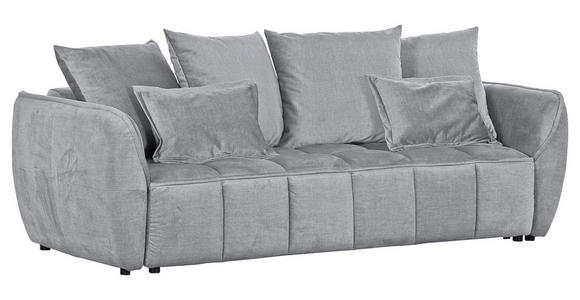 SCHLAFSOFA Flachgewebe Hellgrau  - Hellgrau/Schwarz, KONVENTIONELL, Kunststoff/Textil (250/70/118cm) - Carryhome