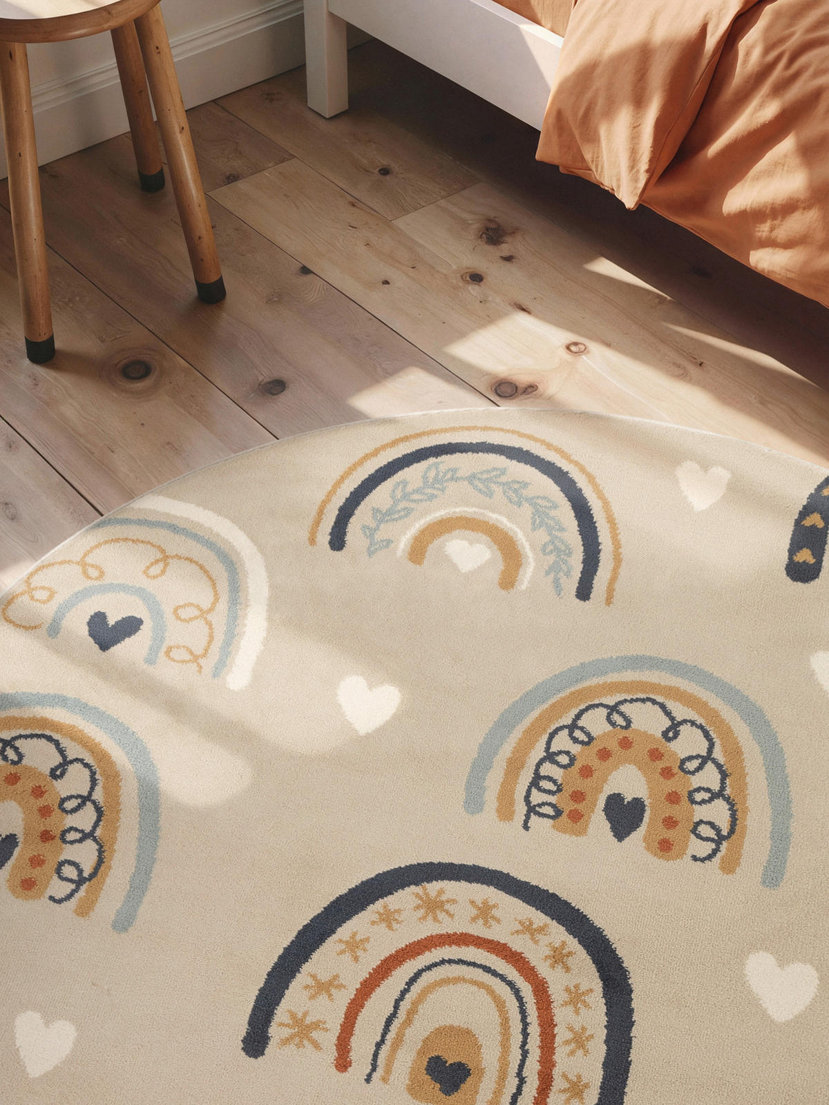 KINDERTEPPICH 160 cm Adventures Regenbogen  - Beige/Multicolor, Design, Kunststoff/Textil (160cm) - Hanse Home