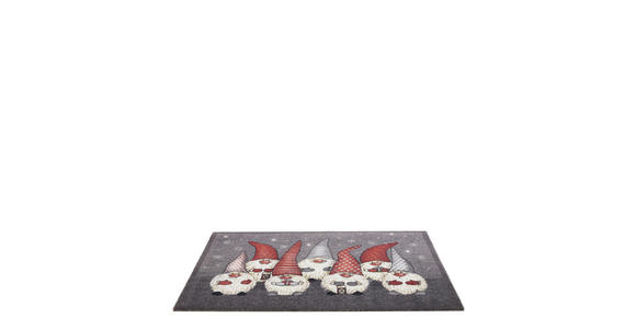 FUßMATTE 40/60 cm - Rot/Weiß, KONVENTIONELL, Kunststoff/Textil (40/60cm) - Esposa