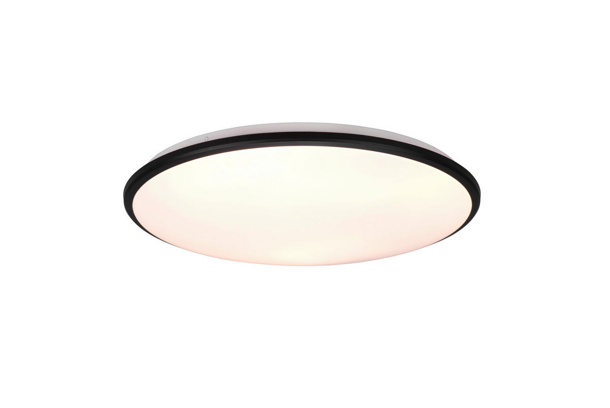 LED-DECKENLEUCHTE  50/7,5 cm    - Weiss/Schwarz, Basics, Kunststoff (50/7,5cm)
