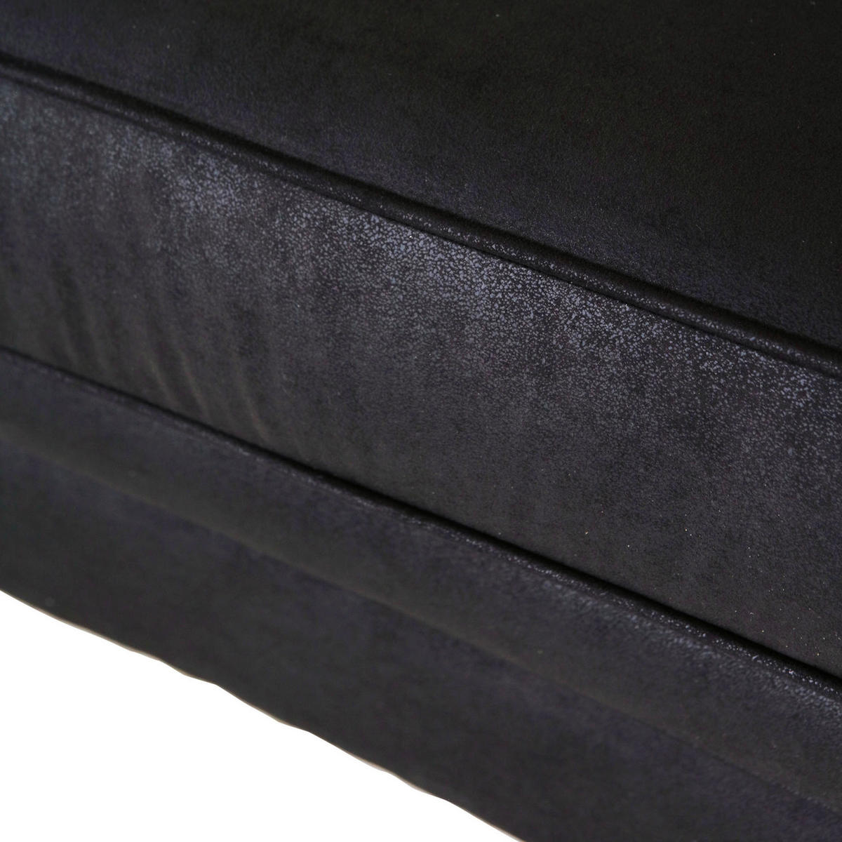 CHESTERFIELD-SOFA Mikrofaser Dunkelgrau  - Dunkelgrau/Dunkelbraun, KONVENTIONELL, Textil (203/79/93cm) - Livetastic