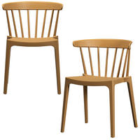 GARTENSTUHL-SET Karamell  - Karamell, MODERN, Naturmaterialien/Kunststoff (52/75/53cm) - Gardenson