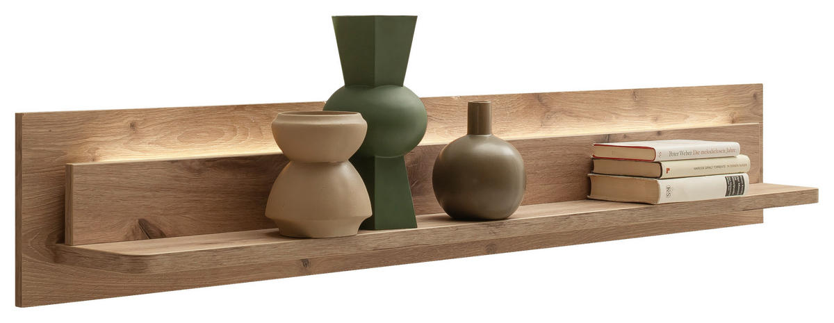 WANDBOARD Holzwerkstoff Eichefarben  - Eichefarben, KONVENTIONELL, Holzwerkstoff (150/24/18cm) - Cantus