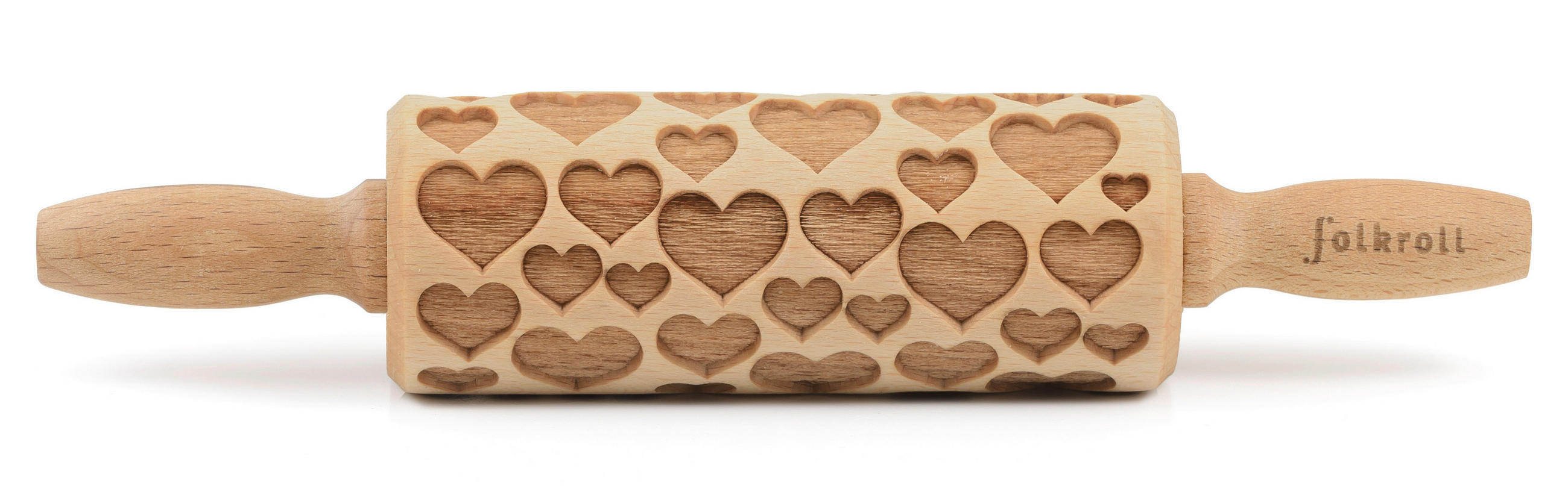 MOTIV-TEIGROLLE - Naturfarben, Basics, Holz (23/4,5/4,5cm) - Folkroll