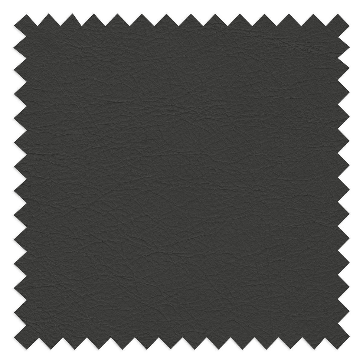 ECKSOFA  in Echtleder Schwarz  187/295 cm  - Schwarz, Design, Leder/Metall (187/295cm) - Livetastic