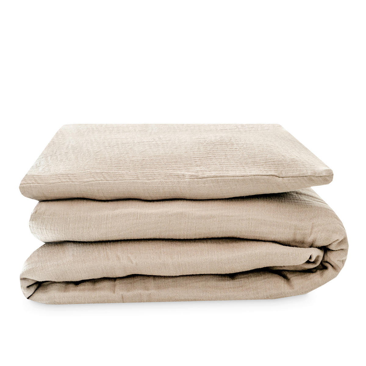 KINDERBETTWÄSCHESET 100/135 cm  - Sandfarben, Basics, Textil (100/135cm) - Avelia