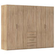 DREHTÜRENSCHRANK  in Sonoma Eiche  - Sonoma Eiche, Design, Holzwerkstoff/Kunststoff (251/197/60cm) - Novel