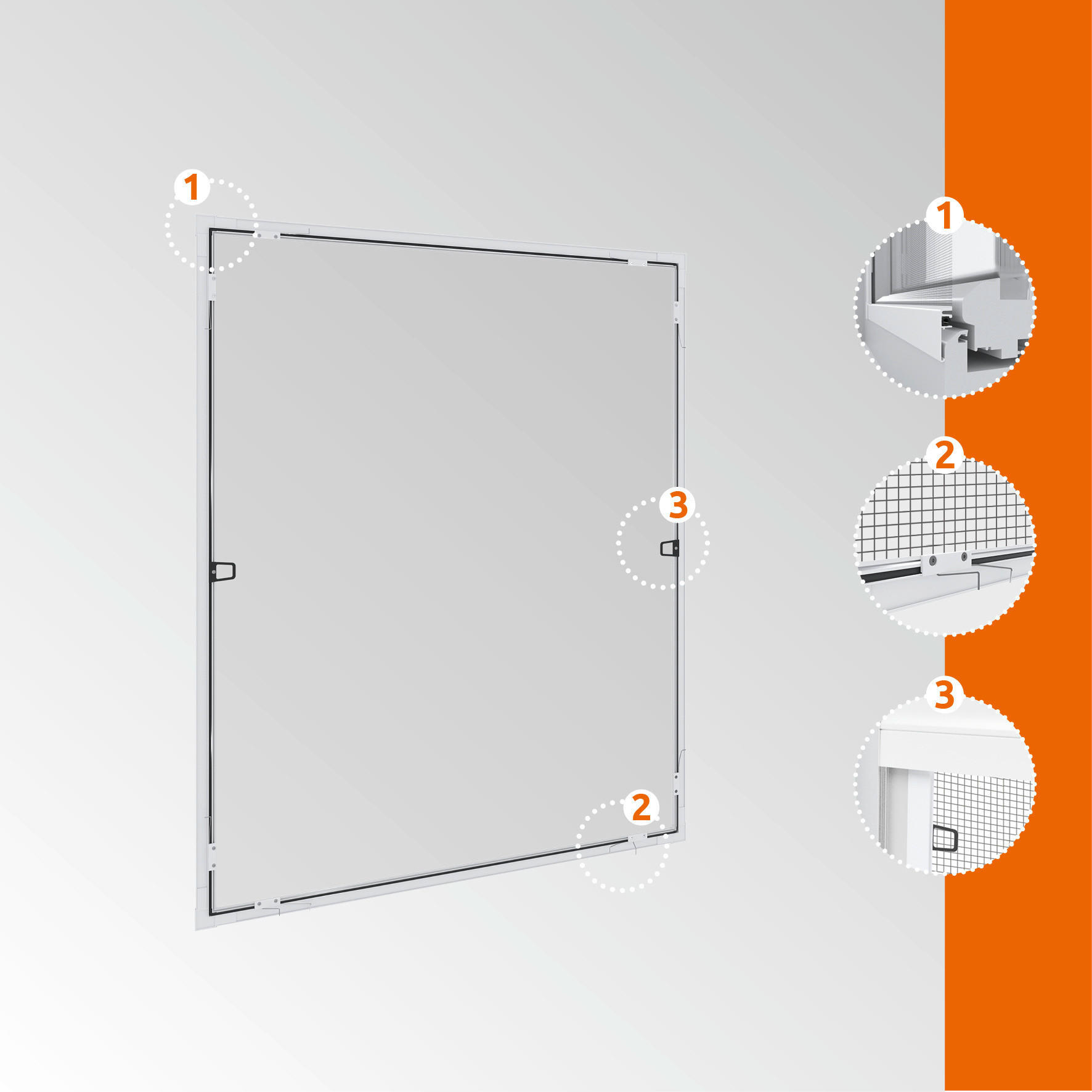 INSEKTENSCHUTZGITTER 100/120 cm  - Weiß, Basics (100/120cm)