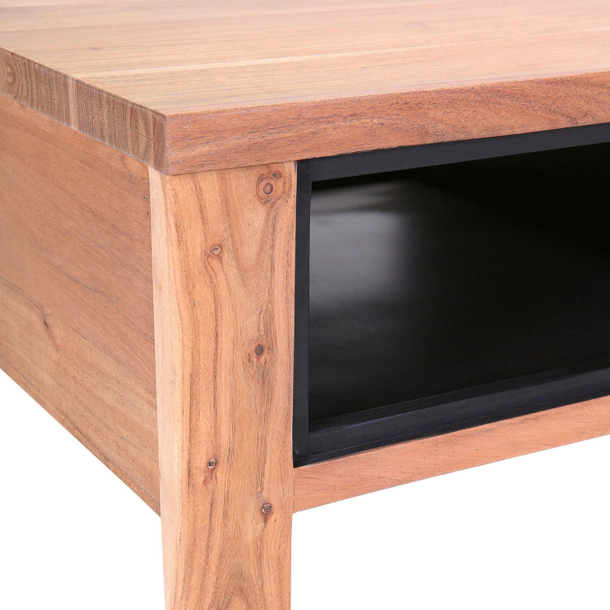 COUCHTISCH Akazie massiv 110/60/45 cm rechteckig Akaziefarben  - Akaziefarben, LIFESTYLE, Holz (110/60/45cm) - Landscape
