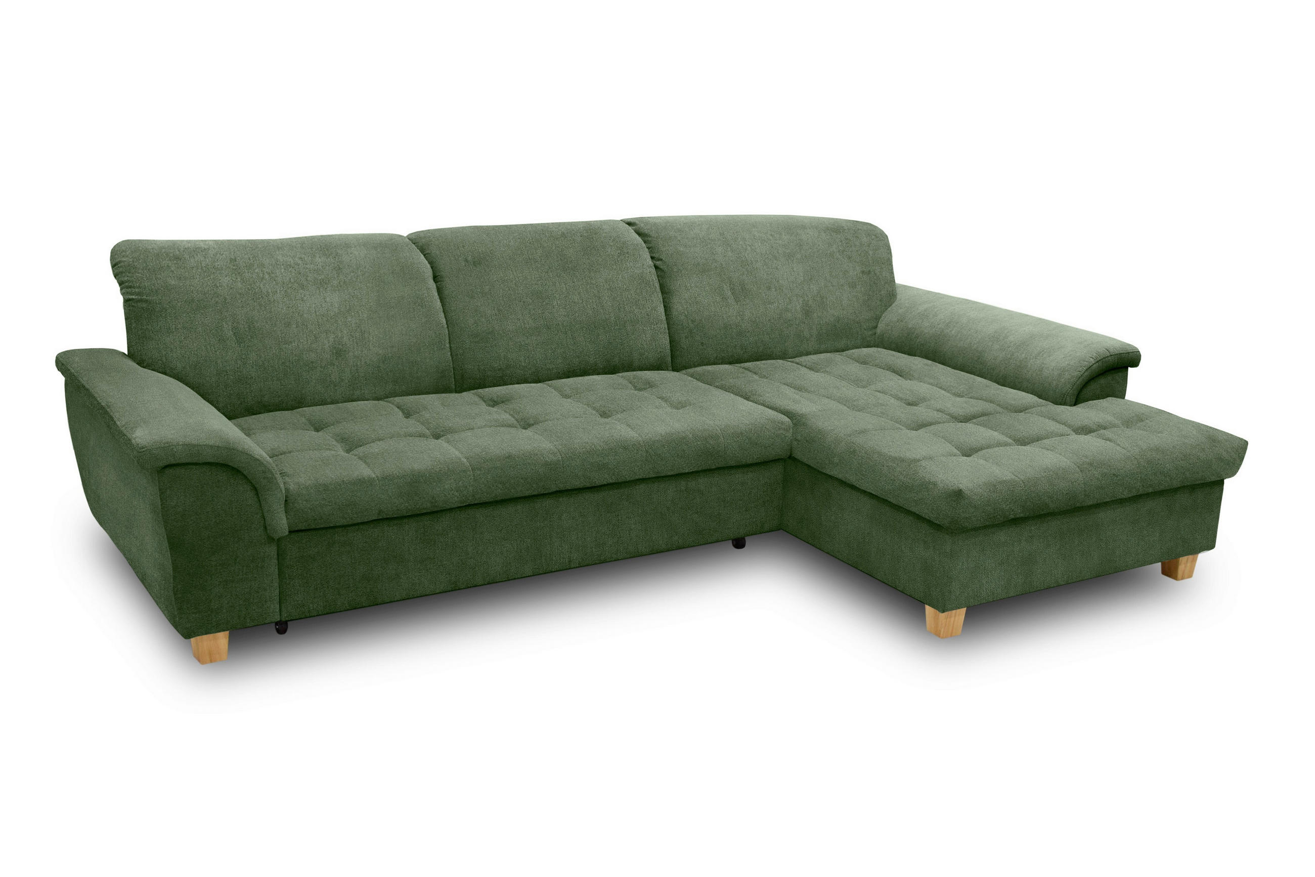 Mid.you Ecksofa Grün 279x162 cm