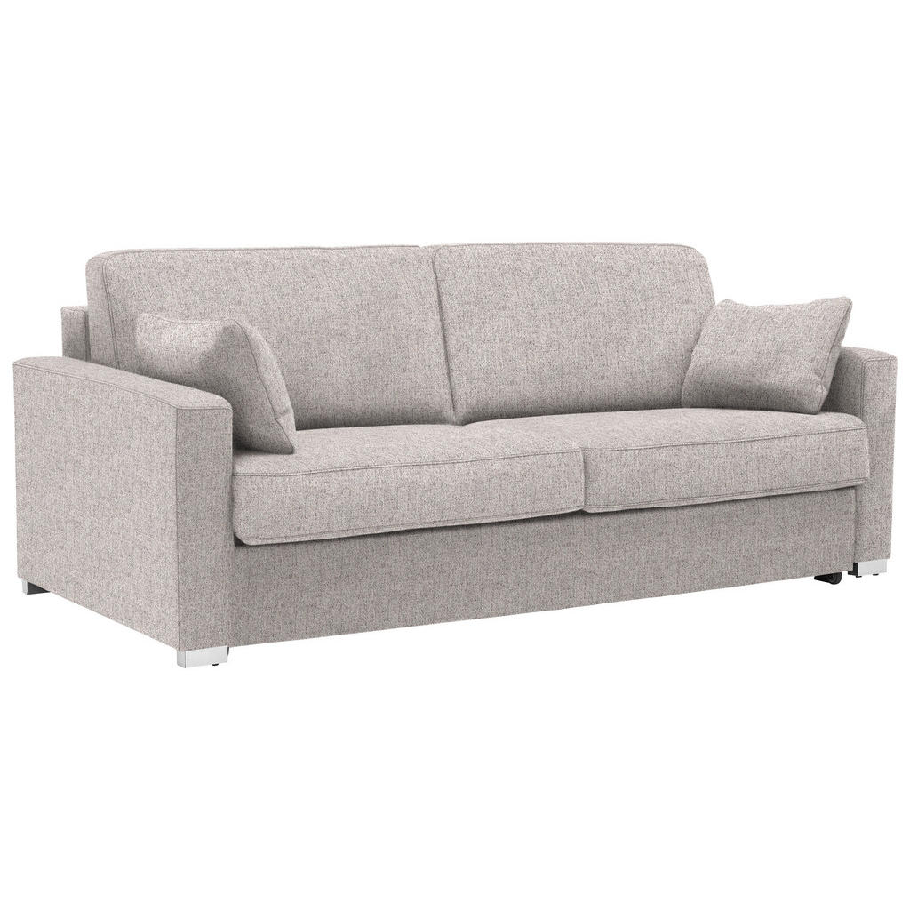 Thumbnail - Novel Schlafsofa, Hellgrau, Textil, Uni, 2-Sitzer, 208x86x97 cm, Stoffauswahl, Schlafen auf Sitzhöhe, Rücken echt, Kinde...