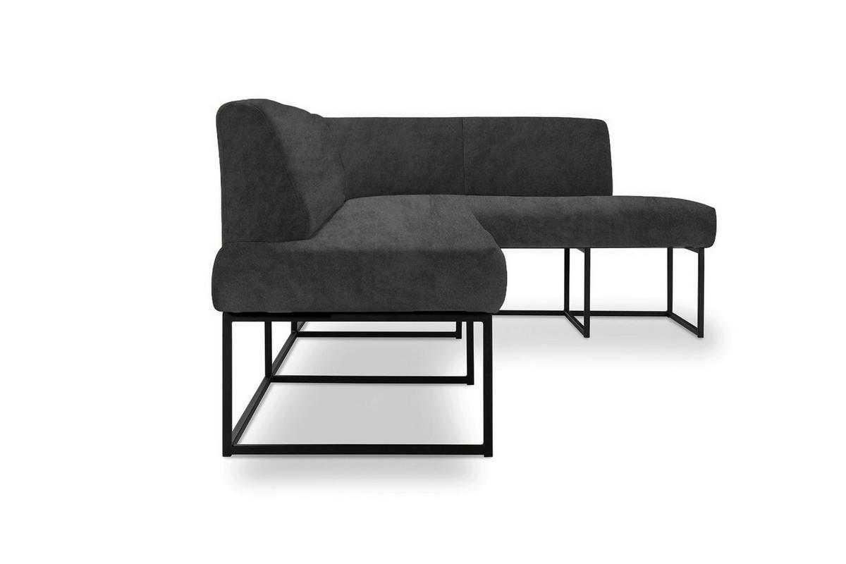 UGAONA KLUPA  crna   - crna, Moderno, drvo/metal (245/157cm) - Livetastic