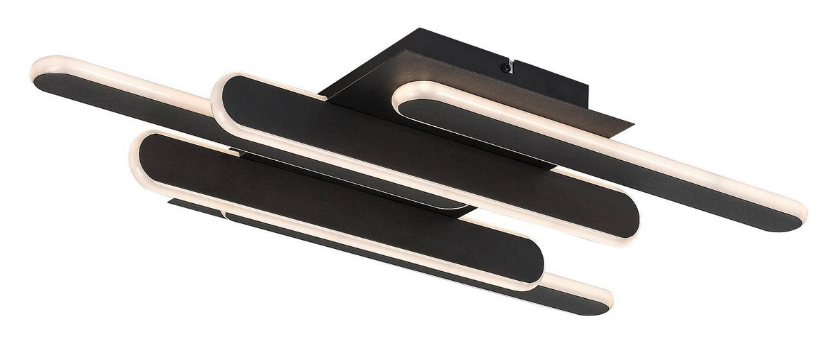 LED SVJETILJKA STROPNA Sindri  - bijela/crna, Design, metal/plastika (61/36cm)