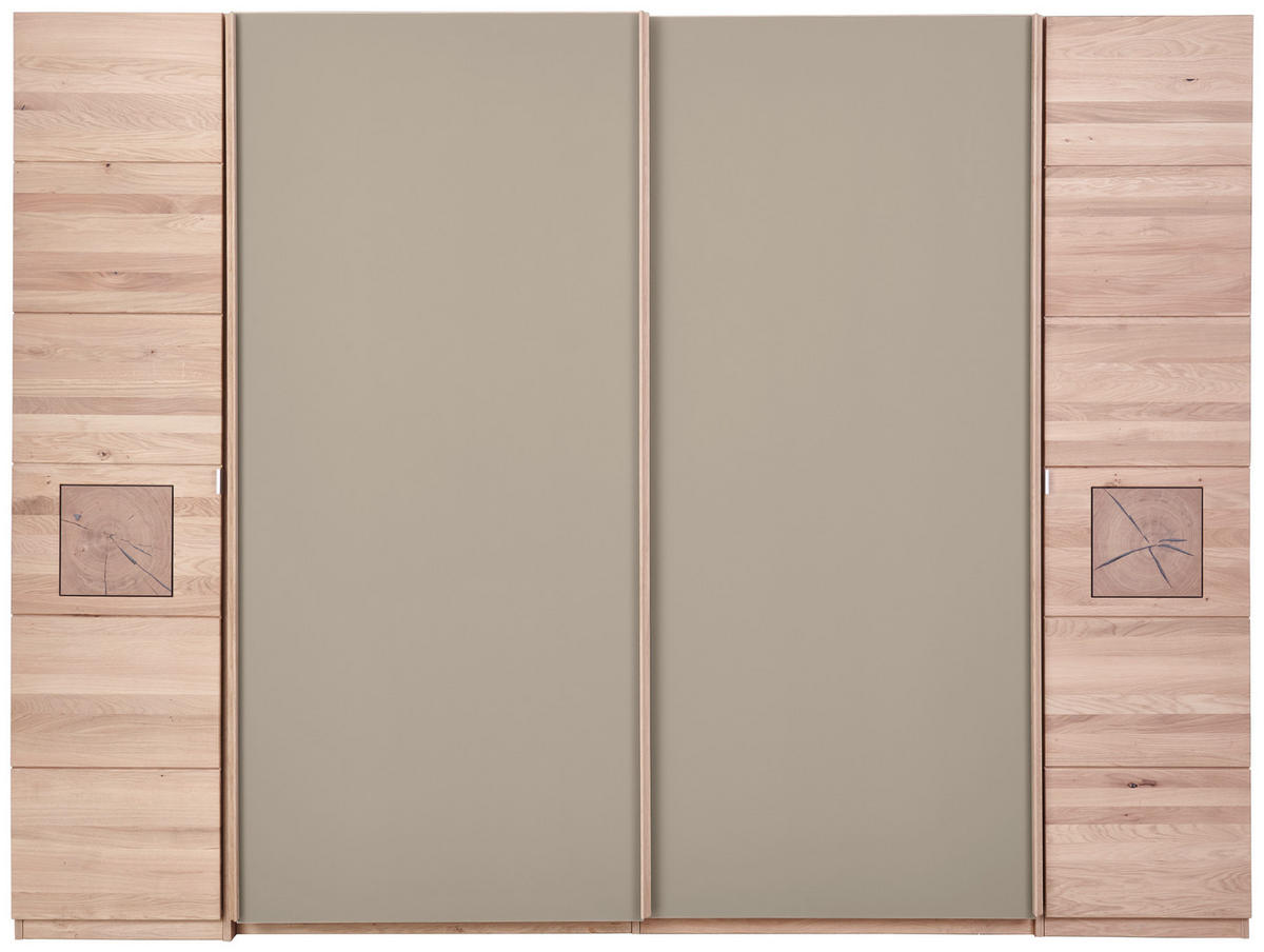 SCHWEBETÜRENSCHRANK Braun  - Braun, Design, Holz/Holzwerkstoff (246/215/74cm) - Linea Natura