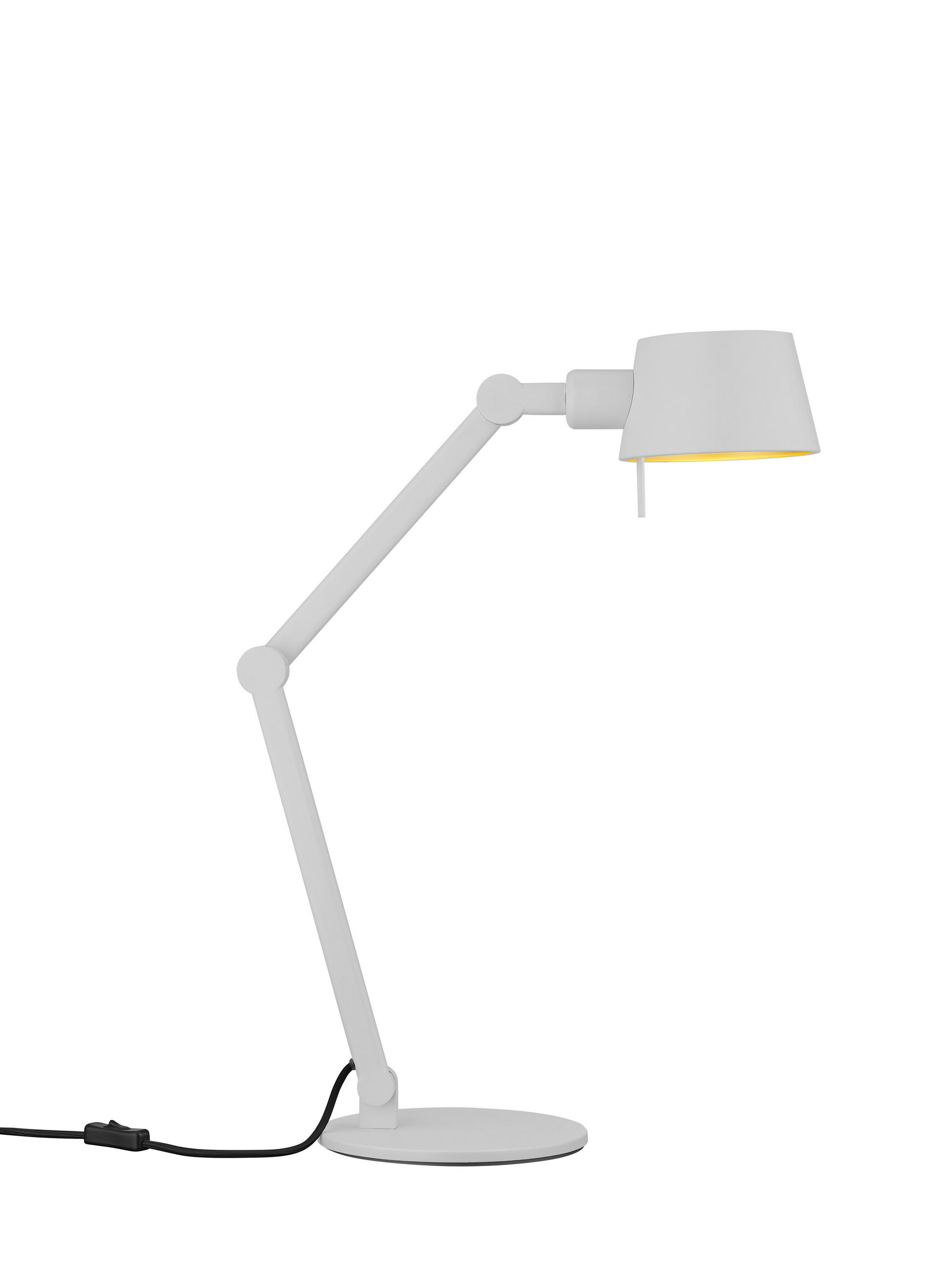 TISCHLEUCHTE   - Weiß, Basics, Metall (39-93cm) - Hell