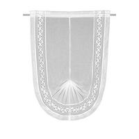 FERTIGVORHANG  halbtransparent  60/100 cm   - Weiß, Basics, Textil (60/100cm)