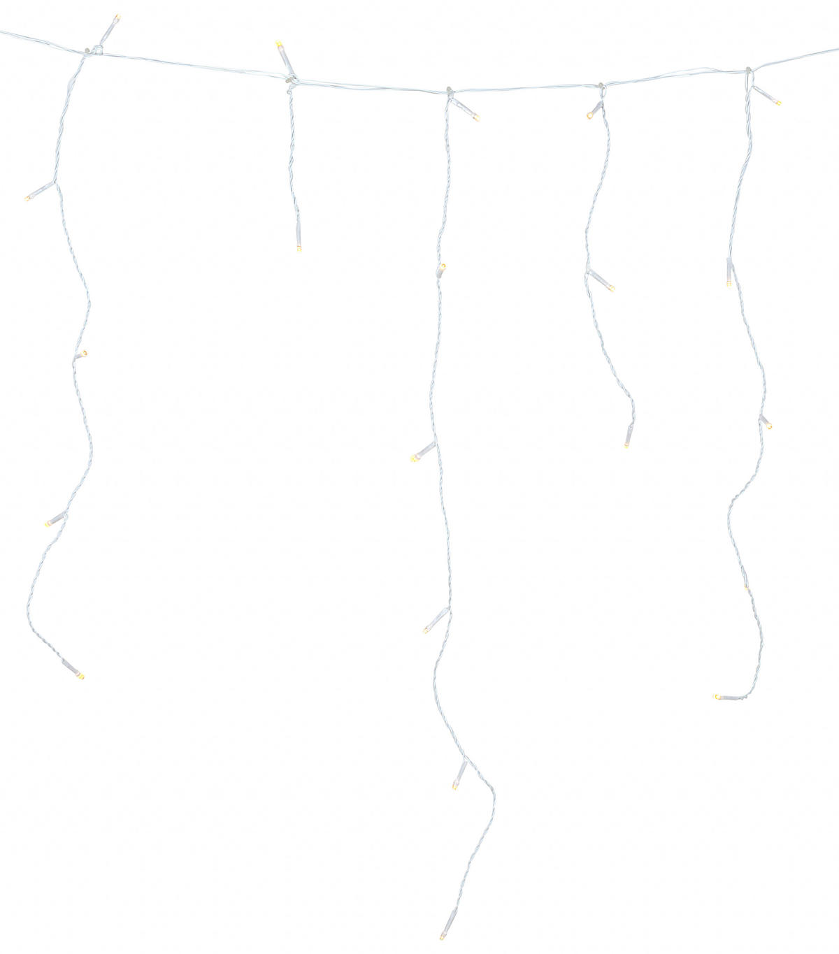 LICHTERVORHANG  - Weiß, KONVENTIONELL, Kunststoff (300cm)