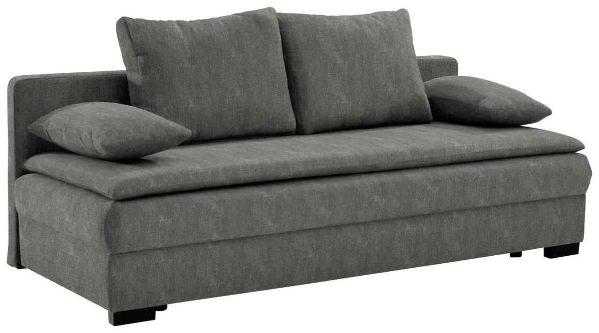 KANAPÉÁGY szürke  - fekete/szürke, Konventionell, műanyag/textil (207/94/90cm) - Venda