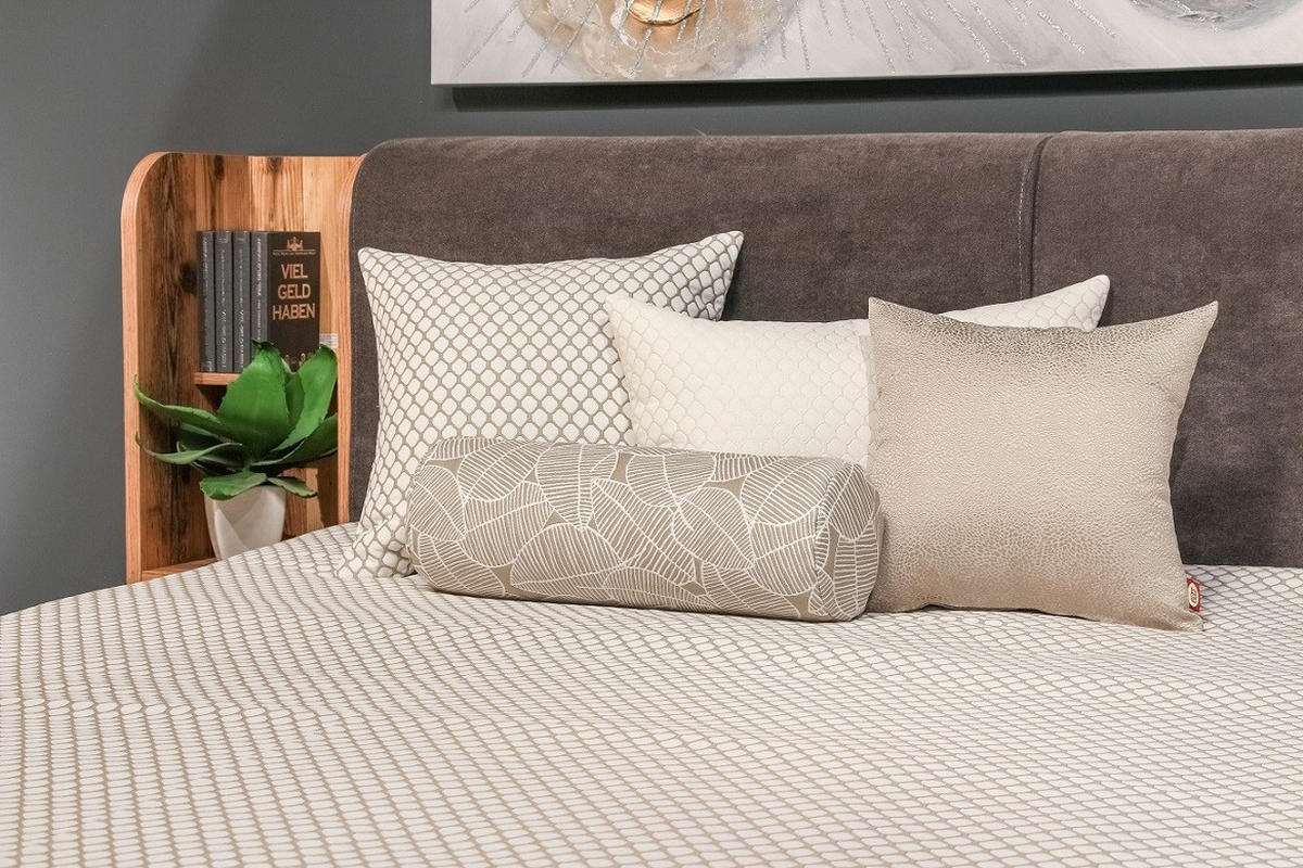 UKRASNI JASTUK 50/50 cm   BENJAMIN  - bež, Konvencionalno, tekstil (50/50cm)