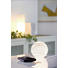 TISCHLEUCHTE - Opal/Braun, Design, Glas/Metall (15cm) TISCHLEUCHTE - Opal/Braun, Design, Glas/Metall (15cm)