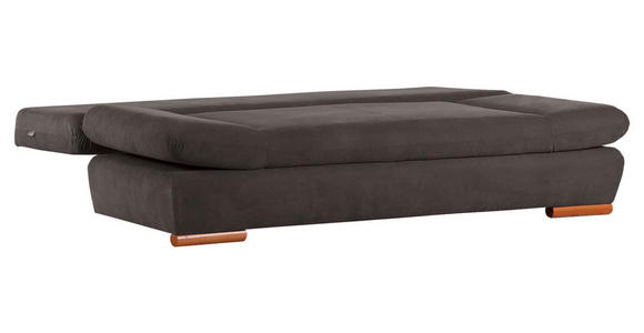 SCHLAFSOFA Flachgewebe Schlammfarben  - Schlammfarben/Buchefarben, Design, Holz/Textil (200/75/92cm) - Carryhome