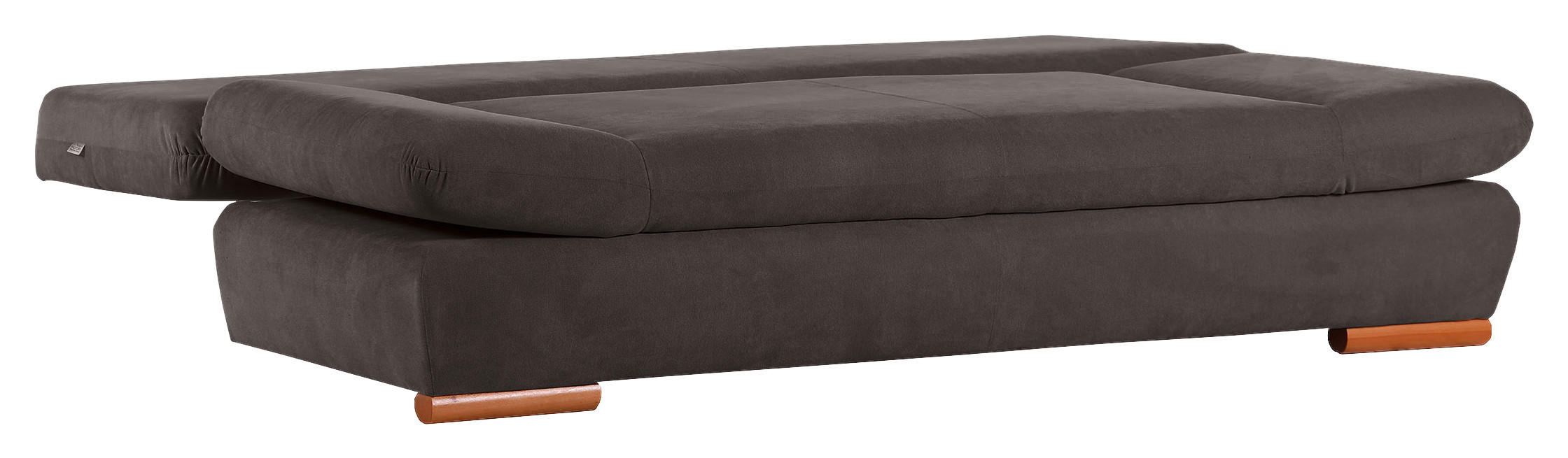 SCHLAFSOFA Flachgewebe Schlammfarben  - Schlammfarben/Buchefarben, Design, Holz/Textil (200/75/92cm) - Carryhome