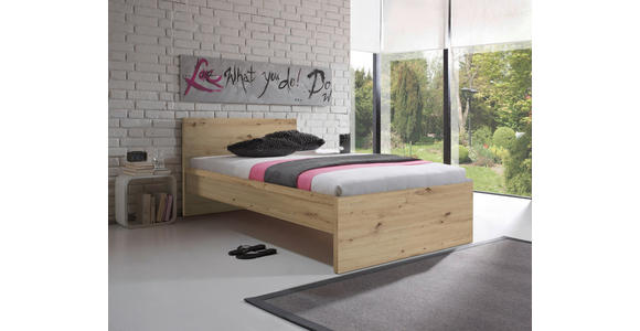 BETT 90/200 cm,  in Eiche Artisan,  - Eiche Artisan, KONVENTIONELL (90/200cm) - Carryhome