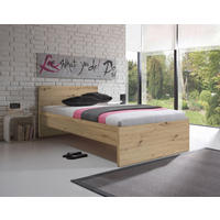 BETT 90/200 cm Eiche Artisan  - Eiche Artisan, KONVENTIONELL (90/200cm) - Carryhome