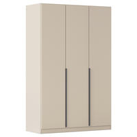 DREHTÜRENSCHRANK in Champagner  - Champagner/Grau, Modern, Holzwerkstoff (136/229/54cm) - Rauch Möbel