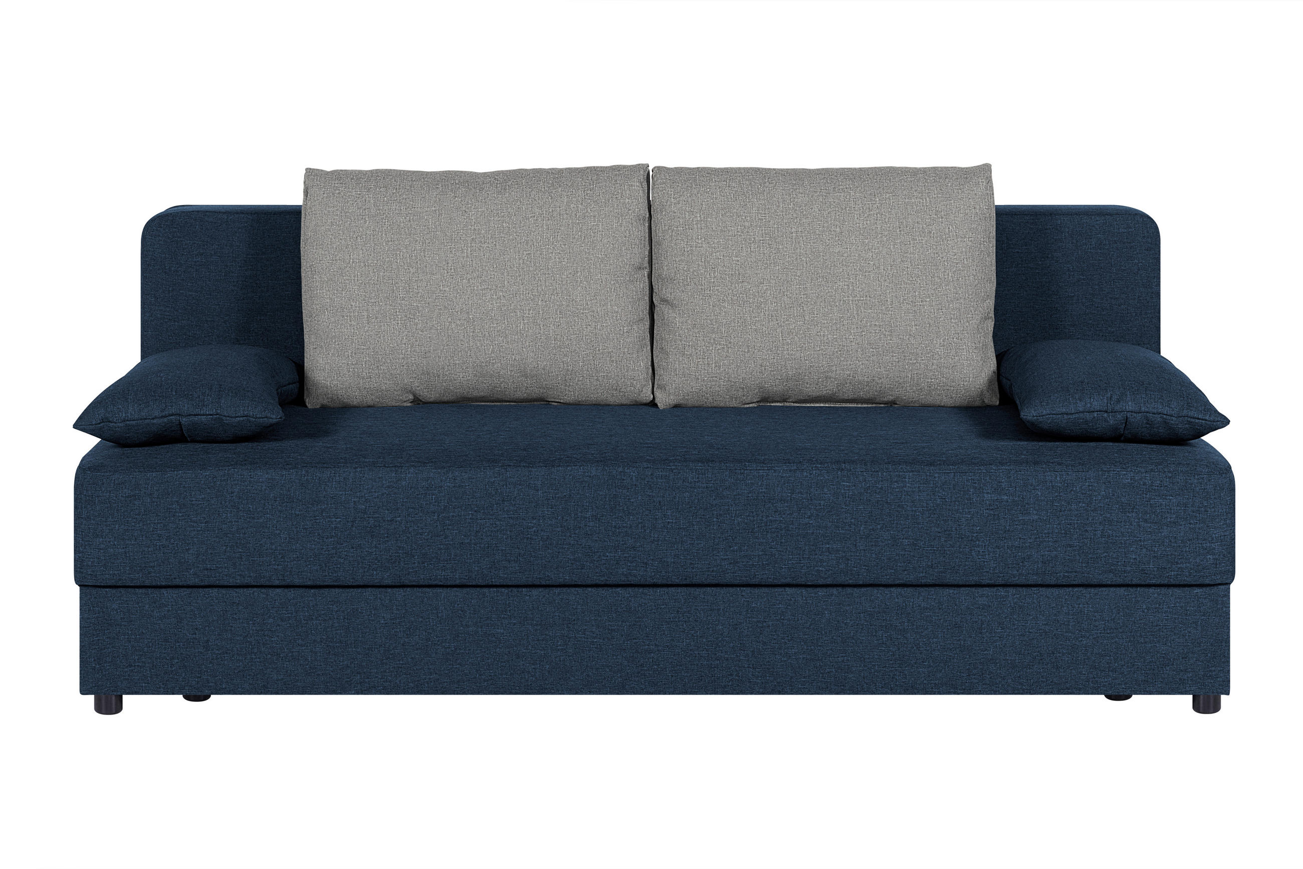 SCHLAFSOFA Graphitfarben  inkl. Bettkasten, Schlaffunktion, Stauraum, Liegefläche im Originalstoff  - Silberfarben/Graphitfarben, Design, Textil (193/82/80cm) - P & B