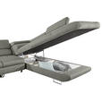 ECKSOFA  in Webstoff Grau  280/235 cm  - Grau, Design, Textil/Metall (280/235cm) - Hom`in