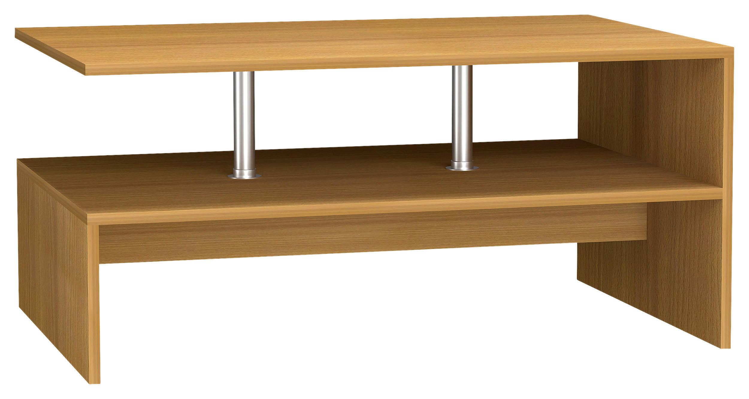 COUCHTISCH 90/60/42 cm rechteckig Buchefarben  - Buchefarben, Design, Holzwerkstoff (90/60/42cm) - MID.YOU