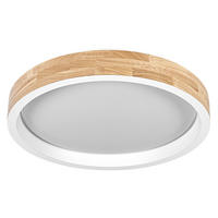 LED-DECKENLEUCHTE 41/8,5 cm  - Naturfarben/Weiß, Natur, Holz/Kunststoff (41/8,5cm) - Osram