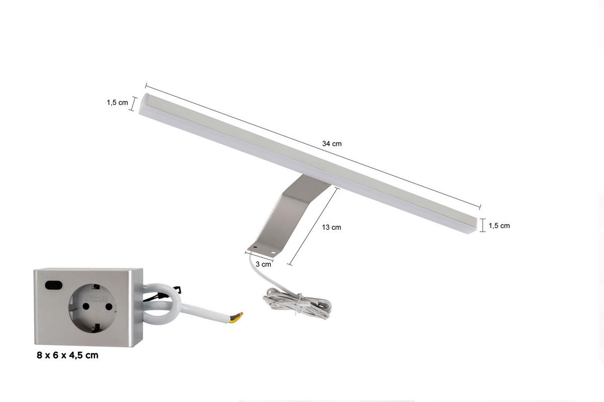 LICHTLEISTENSET - Basics, Kunststoff (34/1,5/13cm) - MID.YOU
